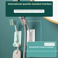 360 Adjustable Adhesive Shower Head Holder Universal Bathroom Base Wall Mount