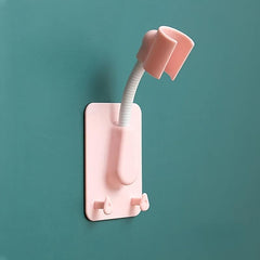 360 Adjustable Adhesive Shower Head Holder Universal Bathroom Base Wall Mount