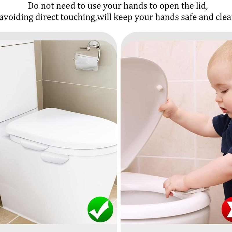 3pcs Toilet Seat Lifter Handle Toilet Lid Cover Lifter Bathroom Accessories