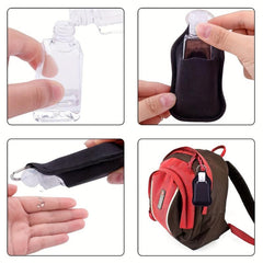 20pcs Hand Sanitizer Holder Keychain Set with Refillable Bottles