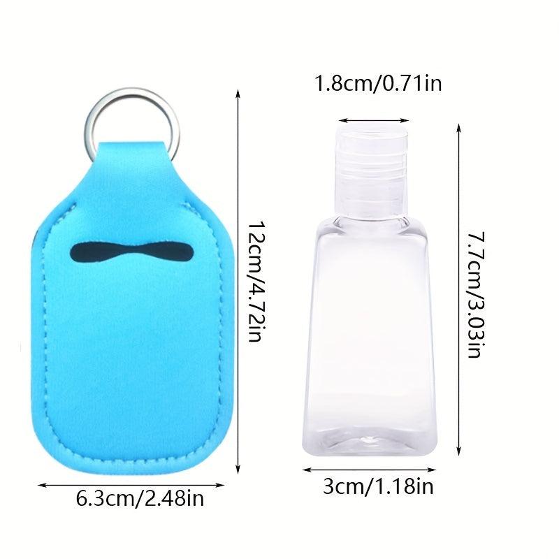 20pcs Hand Sanitizer Holder Keychain Set with Refillable Bottles