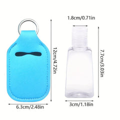 20pcs Hand Sanitizer Holder Keychain Set with Refillable Bottles