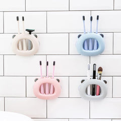 Toothbrush Shelf Suction Cup Toothpaste Cleanser Shelf