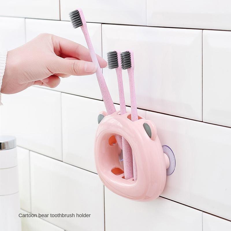 Toothbrush Shelf Suction Cup Toothpaste Cleanser Shelf