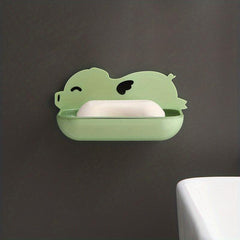 Creative Piggy Soap Box Double Layer Drain Box Cartoon Soap Box Punch Soap Stora
