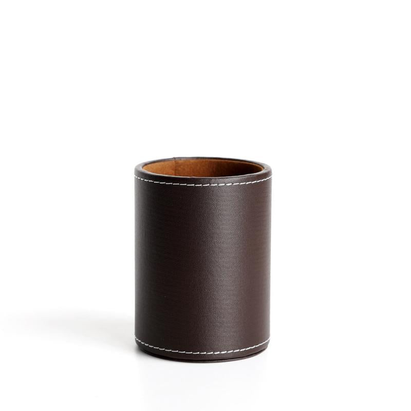Faux Leather Makeup Brush Holder Stationery Storage Box