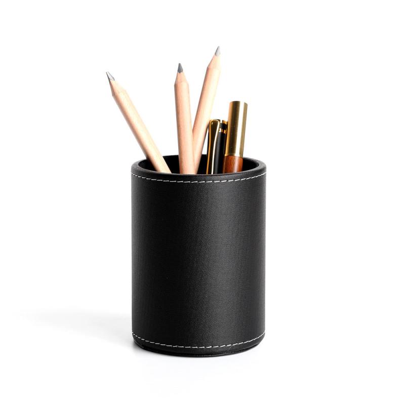 Faux Leather Makeup Brush Holder Stationery Storage Box
