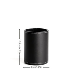 Faux Leather Makeup Brush Holder Stationery Storage Box