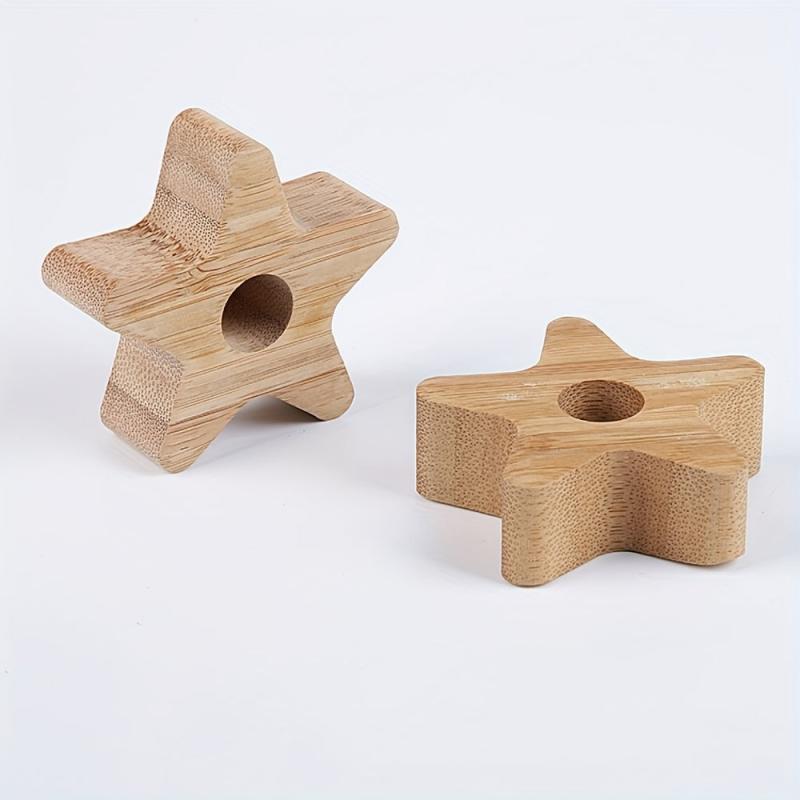 Bamboo Toothbrush Holder Single Stand Eco Friendly Stylish Bathroom Accessory