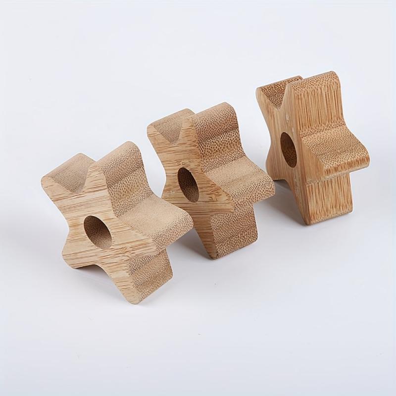 Bamboo Toothbrush Holder Single Stand Eco Friendly Stylish Bathroom Accessory