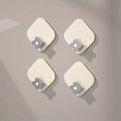 1pc Punch Towel Hook Strong Adhesive Clothes Hanger Bedroom Wardrobe Hook