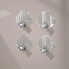1pc Punch Towel Hook Strong Adhesive Clothes Hanger Bedroom Wardrobe Hook