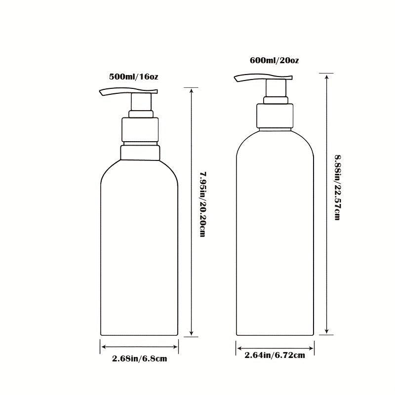 2pcs Plastic Sub Bottle Lotion Dispenser Refillable Empty Bottle for Shampoo Sho