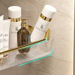Acrylic Bathroom Triangle Shelf Wall Mounted Corner Storage Rack