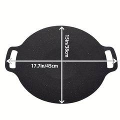 Cast Iron Roti Tawa Double Handled Crepe Pan For Dosa Tortillas Nonstick