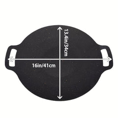 Cast Iron Roti Tawa Double Handled Crepe Pan For Dosa Tortillas Nonstick