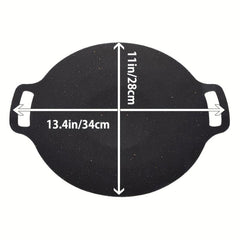 Cast Iron Roti Tawa Double Handled Crepe Pan For Dosa Tortillas Nonstick