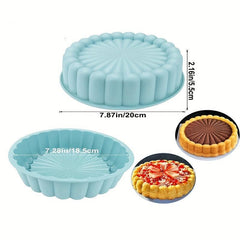 1pc Non-stick Round Cake Pan Silicone Cake Mold