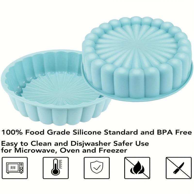 1pc Non-stick Round Cake Pan Silicone Cake Mold