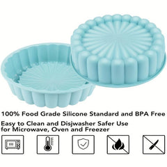1pc Non-stick Round Cake Pan Silicone Cake Mold