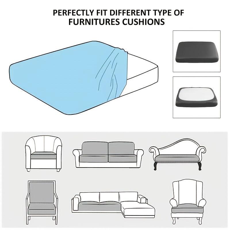 Stretchable Universal Sofa Cushion Cover - Easy to Clean & Durable