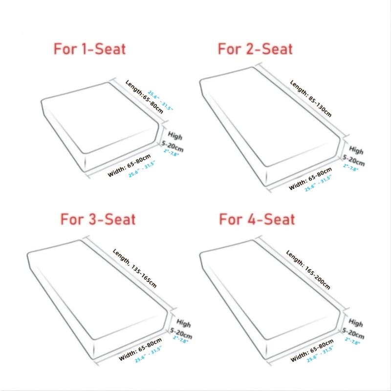 Stretchable Universal Sofa Cushion Cover - Easy to Clean & Durable
