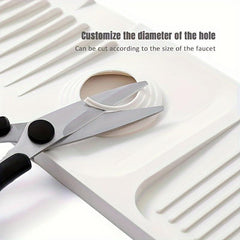 Silicone Kitchen Sink Splash Guard for Faucet, Sink Splash Guard Behind Faucet