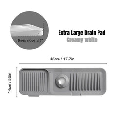 Silicone Kitchen Sink Splash Guard for Faucet, Sink Splash Guard Behind Faucet