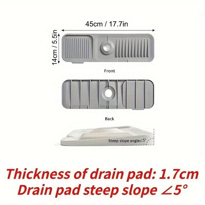 Silicone Kitchen Sink Splash Guard for Faucet, Sink Splash Guard Behind Faucet