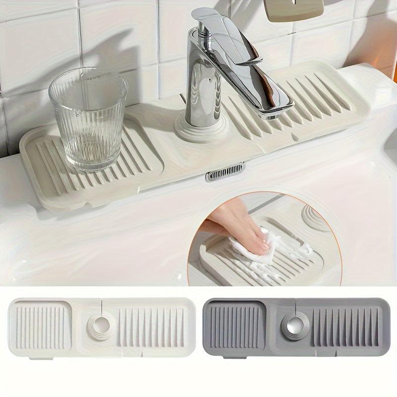 Silicone Kitchen Sink Splash Guard for Faucet, Sink Splash Guard Behind Faucet