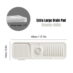 Silicone Kitchen Sink Splash Guard for Faucet, Sink Splash Guard Behind Faucet