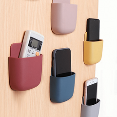 Wall Mounted Phone & Remote Storage Organizer for Clutter-Free Home
