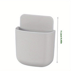 Wall Mounted Phone & Remote Storage Organizer for Clutter-Free Home