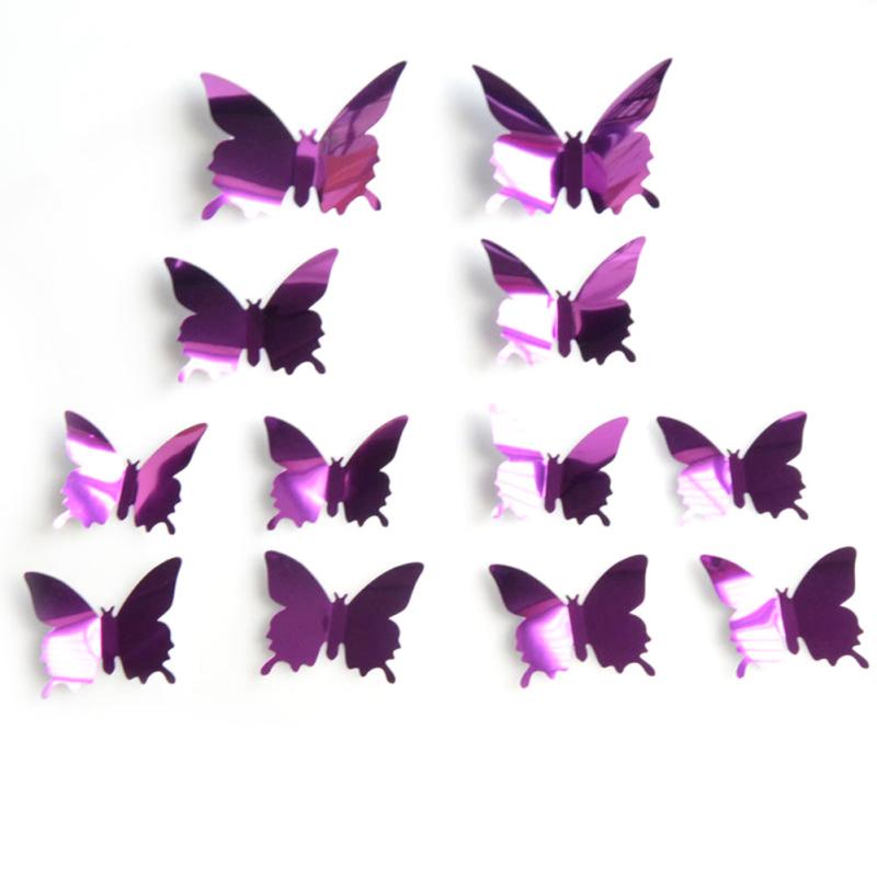 12pcs 3D Butterfly Wall Decals Adds Beauty and Charm Easy to Apply and Remove