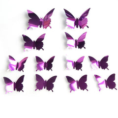 12pcs 3D Butterfly Wall Decals Adds Beauty and Charm Easy to Apply and Remove