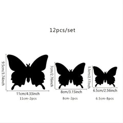 12pcs 3D Butterfly Wall Decals Adds Beauty and Charm Easy to Apply and Remove