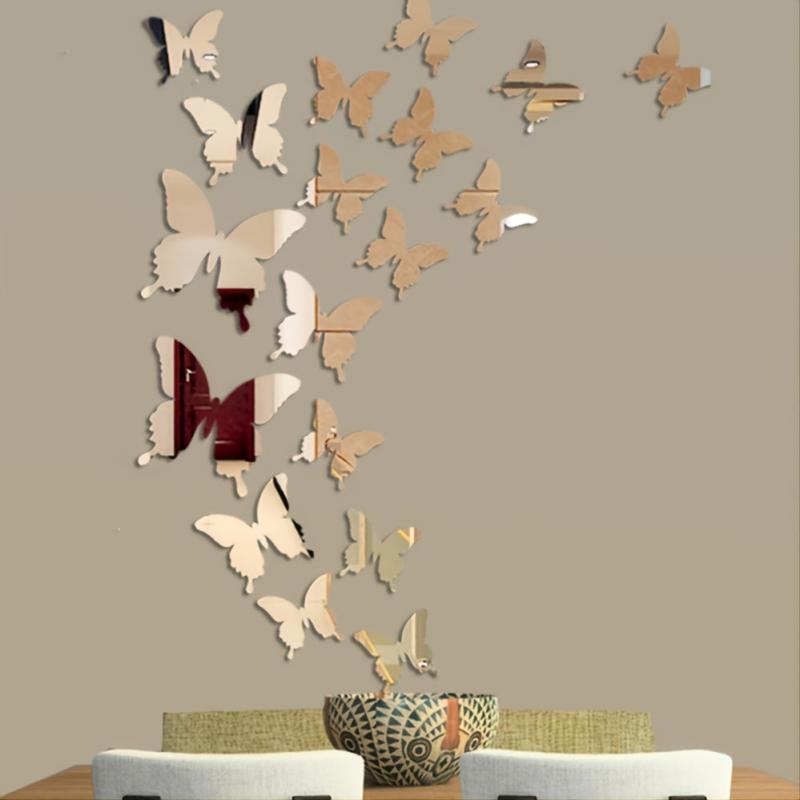12pcs 3D Butterfly Wall Decals Adds Beauty and Charm Easy to Apply and Remove