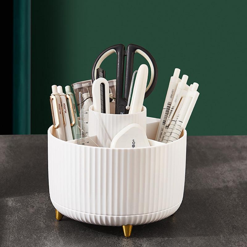 Rotating Cosmetic Brush Storage Cylinder Cosmetic Shelf
