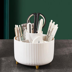 Rotating Cosmetic Brush Storage Cylinder Cosmetic Shelf