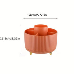 Rotating Cosmetic Brush Storage Cylinder Cosmetic Shelf
