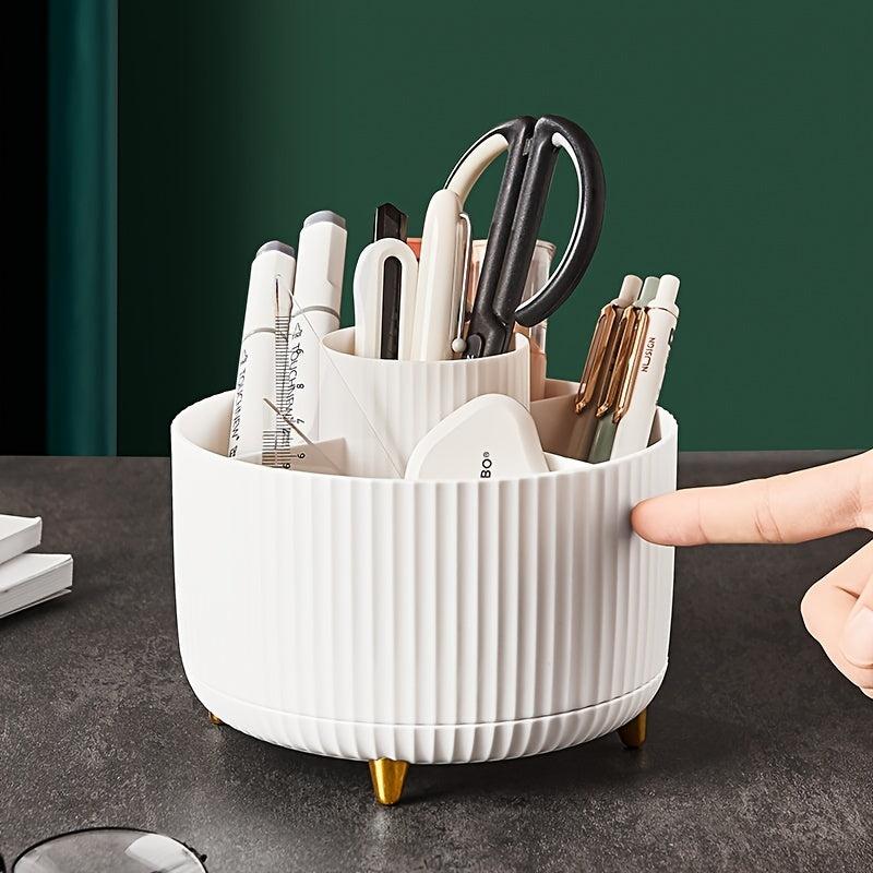 Rotating Cosmetic Brush Storage Cylinder Cosmetic Shelf