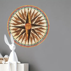 Cartoon Compass Wall Sticker for Kids Room Decoration