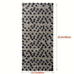Cobblestone Anti Slip Bath Mat Non Slip Rug Suction Cup Bath Carpet
