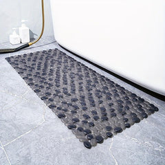 Cobblestone Anti Slip Bath Mat Non Slip Rug Suction Cup Bath Carpet