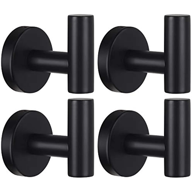 4pcs Stainless Steel Towel Hooks Bathroom Coat Hook Robe Hook