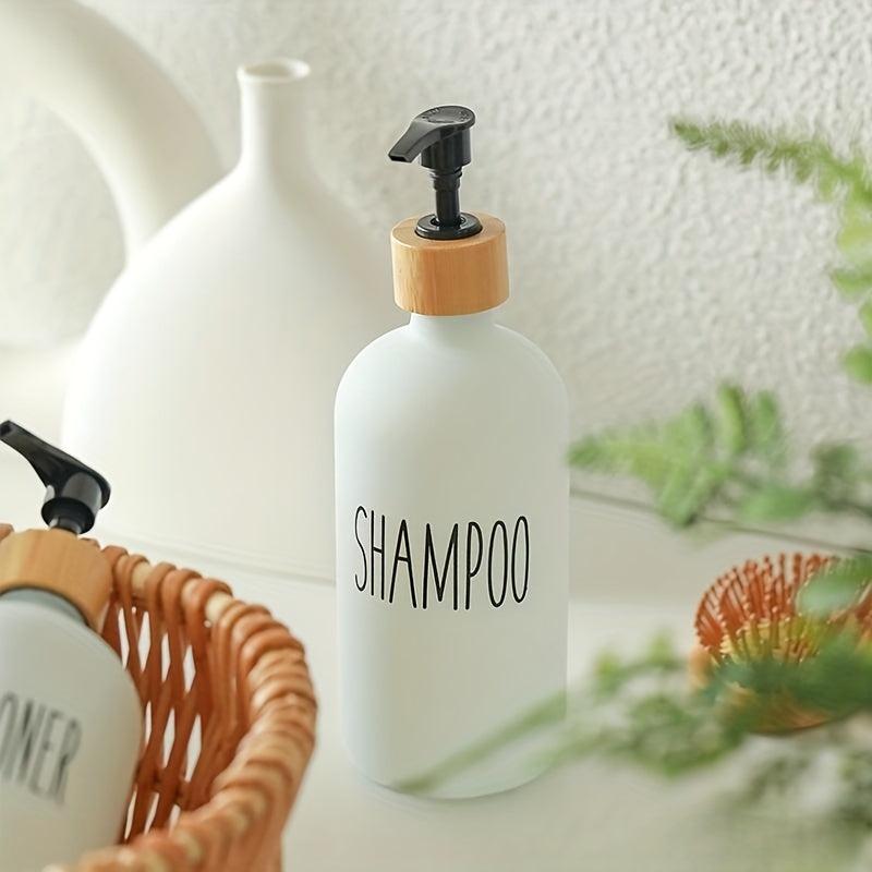 3pcs Soap Dispenser Bottles Set Bathroom Glass Liquid Soap Dispenser