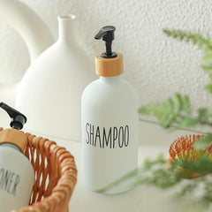 3pcs Soap Dispenser Bottles Set Bathroom Glass Liquid Soap Dispenser