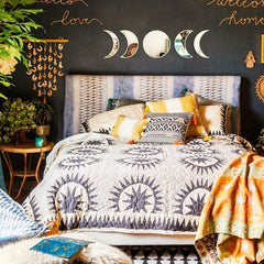 Scandi Moon Phase Mirror Set Acrylic Wall Decor Bohemian Home Decor