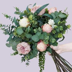 6pcs Mixed Eucalyptus Leaves Stems Bulk Artificial Silvery Dollar Eucalyptus