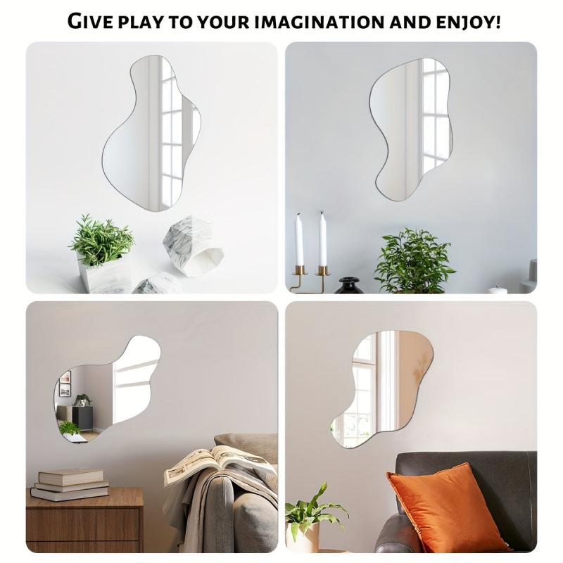 Modern Acrylic Mirror Wall Sticker - Decorative Make Up Mirror